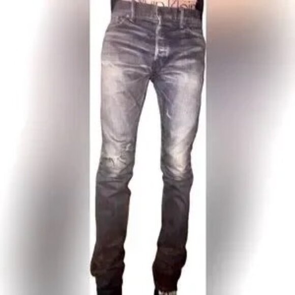 Men's John Elliott Cast 2 Season 10 Antique Daze Black Denim Jeans, NWOT, Raw He - Picture 12 of 14